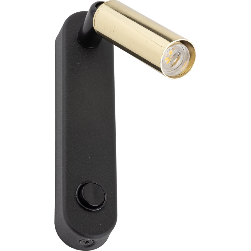 Спот аплик ENZO 1xG9/8W/230V черен/златист