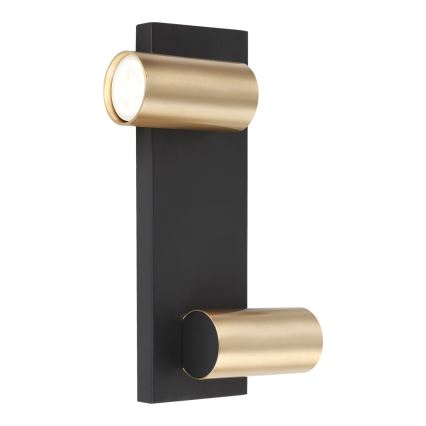 Спот аплик GENESIS 2xGU10/8W/230V черен