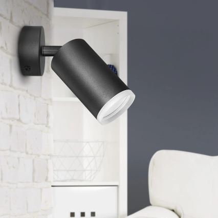 Спот аплик LONDON 1xGU10/10W/230V черен