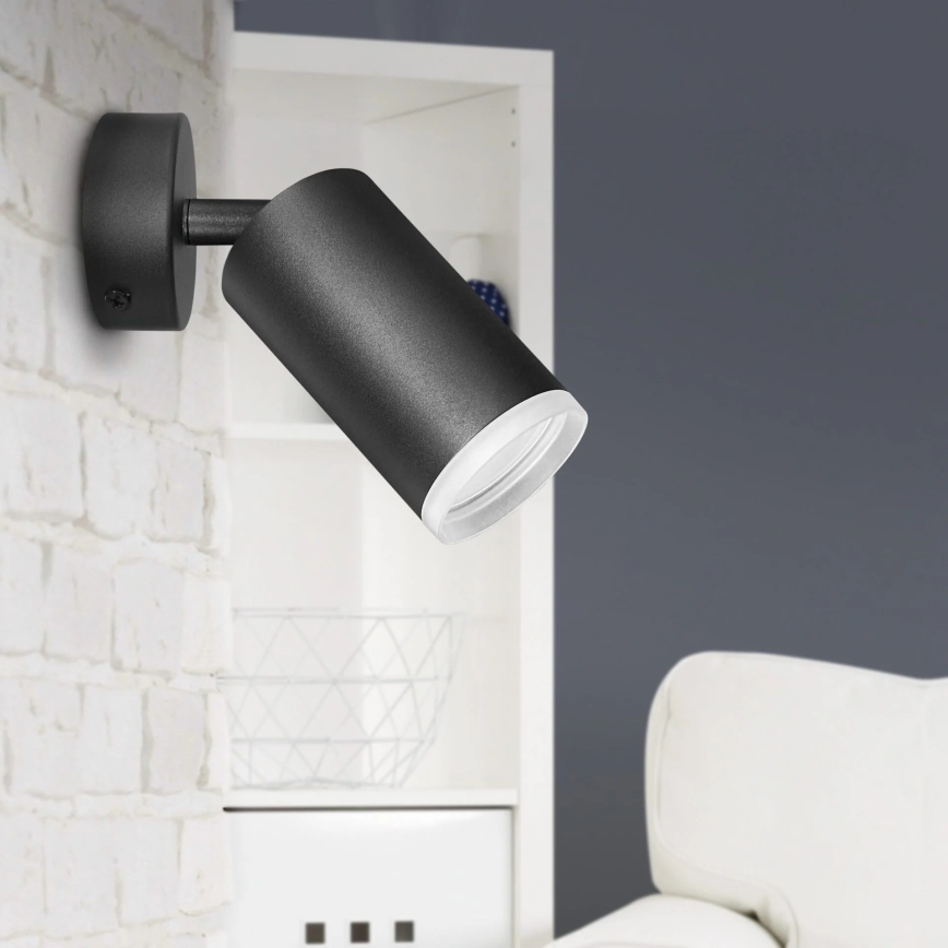 Спот аплик LONDON 1xGU10/10W/230V черен