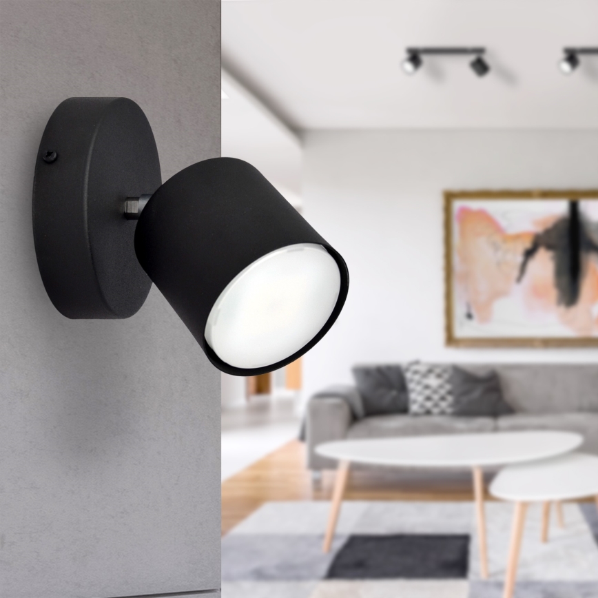 Спот аплик PUNTA 1xGX53/10W/230V черен