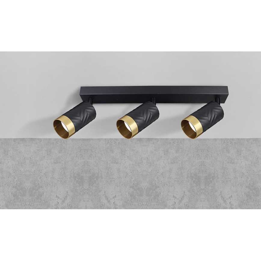 Спот ARRAS 3xGU10/10W/230V черен