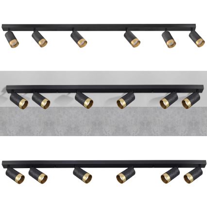 Спот ARRAS 6xGU10/10W/230V черен