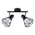 Спот ARTEMIS 2xE14/40W/230V черен