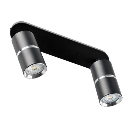 Спот BAMBOO 2xGU10/10W/230V черен