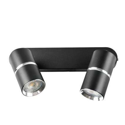 Спот BAMBOO 2xGU10/10W/230V черен