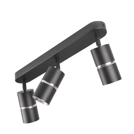 Спот BAMBOO 3xGU10/10W/230V черен