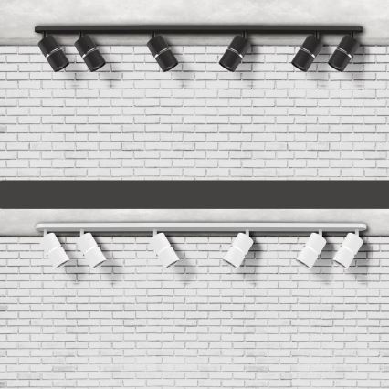 Спот BAMBOO 6xGU10/10W/230V черен