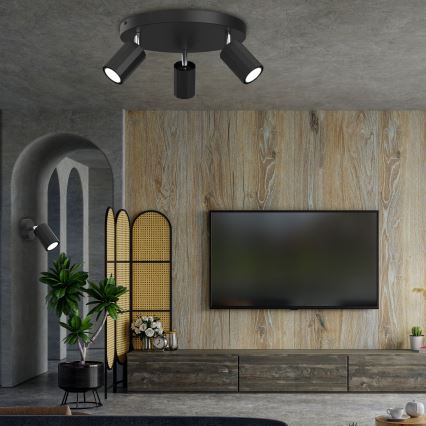 Спот BELLO 2xGU10/8W/230V черен