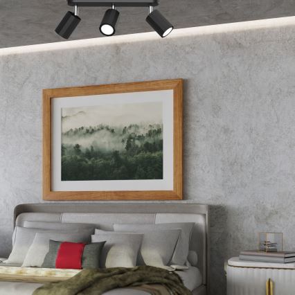 Спот BELLO 3xGU10/8W/230V черен