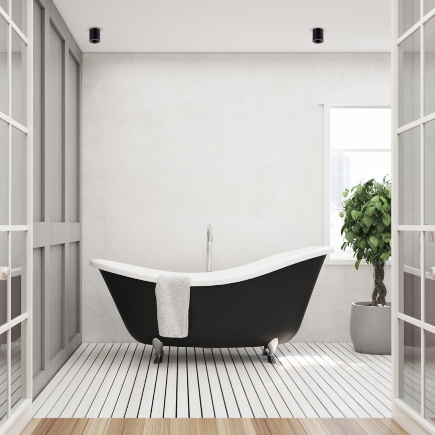 Спот BIMA 1xGU10/25W/230V кръгъл черен