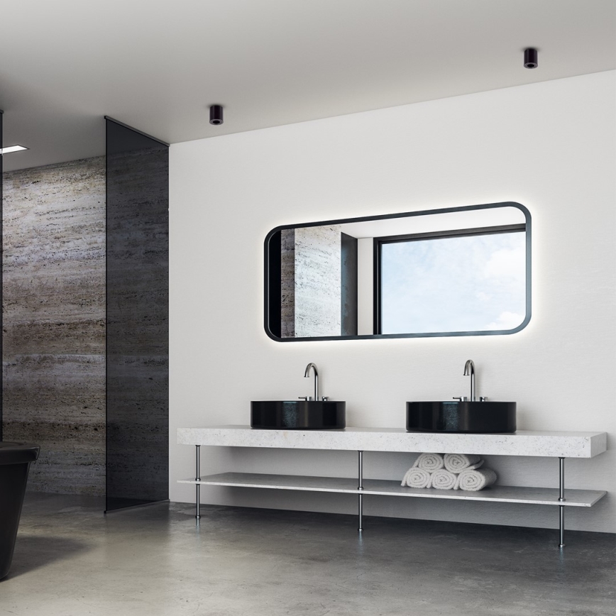 Спот BIMA 1xGU10/25W/230V кръгъл черен