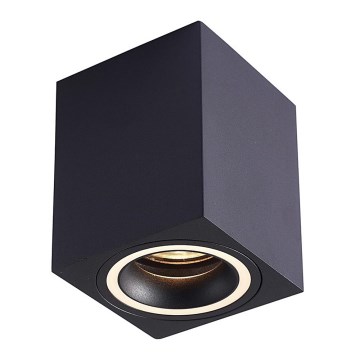 Спот BIMA 1xGU10/25W/230V квадратен черен