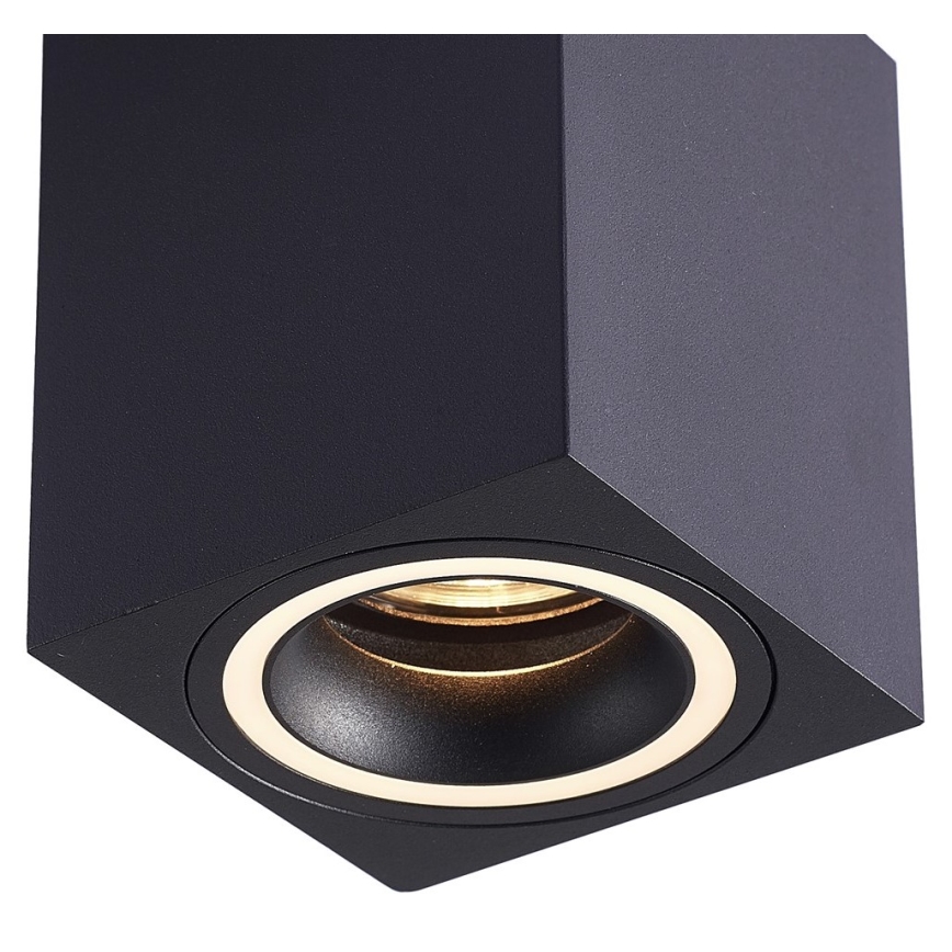 Спот BIMA 1xGU10/25W/230V квадратен черен