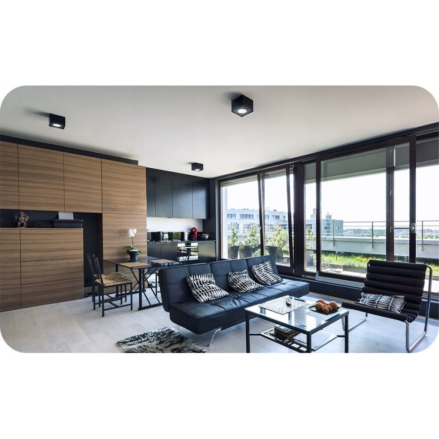 Спот CHLOE AR111 1xGU10/50W/230V ъглов черен