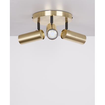 Спот COLLY 3xGU10/15W/230V златист