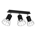 Спот DANTE 3xGU10/25W/230V черен/лъскав хром