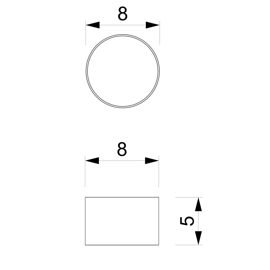 Спот DIXIE 1xGX53/11W/230V черен