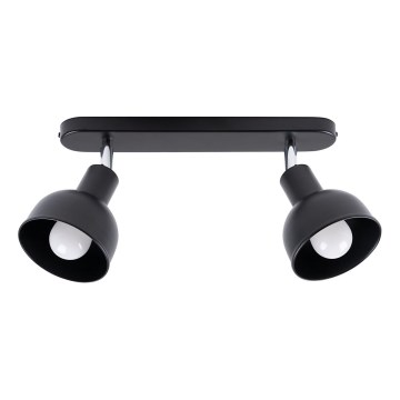 Спот ELBA 2xE27/15W/230V черен