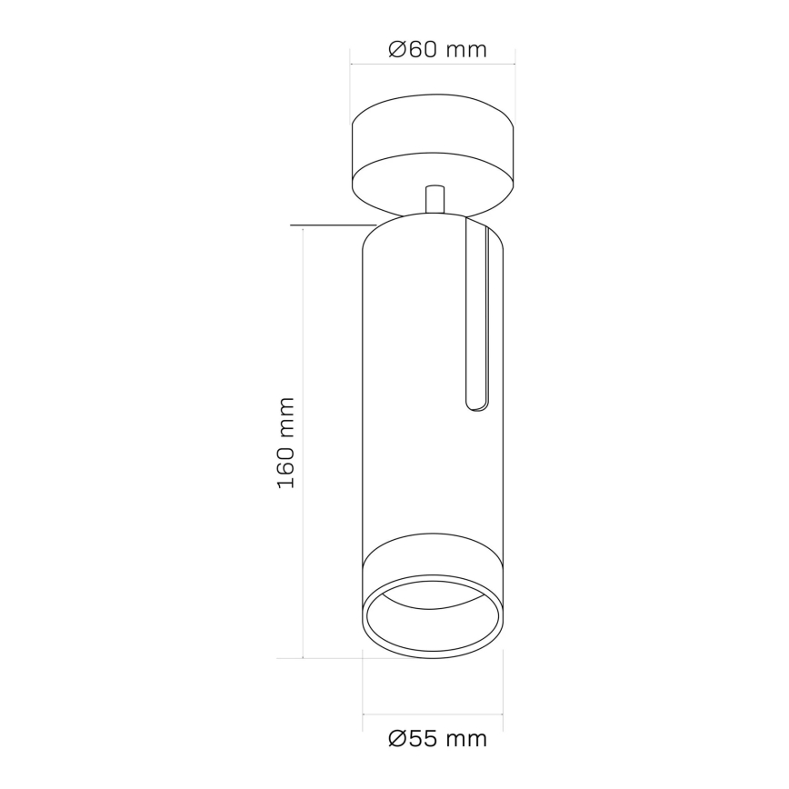 Спот FADO 1xGU10/10W/230V черен
