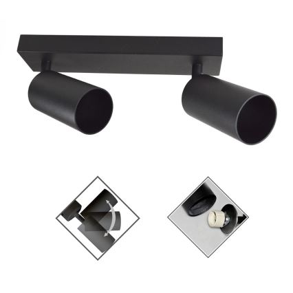 Спот FARGO 2xGU10/30W/230V черен