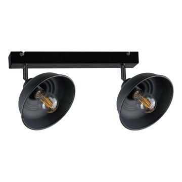 Спот FAUN 2xE27/60W/230V черен