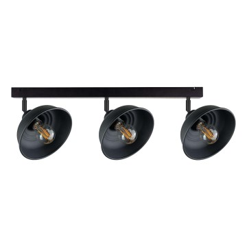 Спот FAUN 3xE27/60W/230V черен