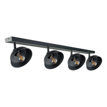 Спот FAUN 4xE27/60W/230V черен