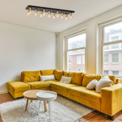 Спот FILO 11xE27/60W/230V черен/златист