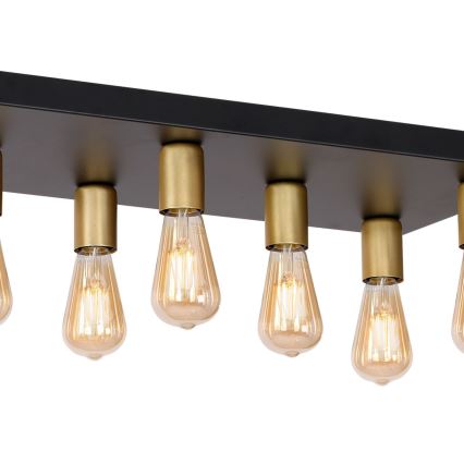 Спот FILO 11xE27/60W/230V черен/златист