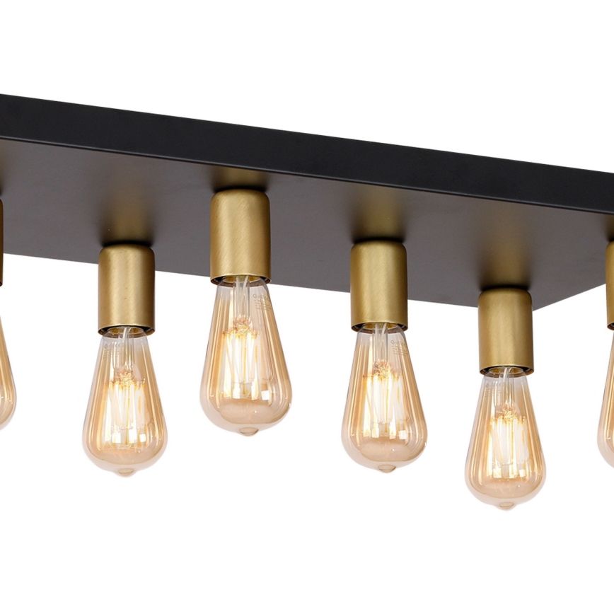 Спот FILO 11xE27/60W/230V черен/златист