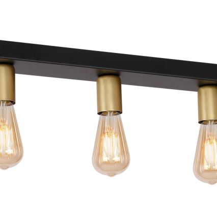 Спот FILO 5xE27/60W/230V черен/златист