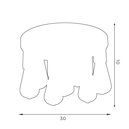 Спот FILO 7xE27/60W/230V черен