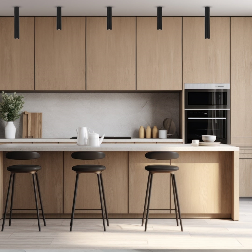 Спот GENESIS 1xGU10/8W/230V 30 см черен