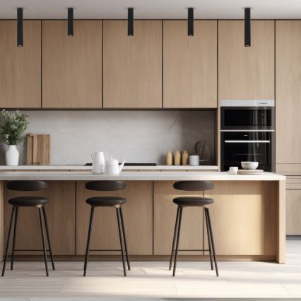 Спот GENESIS 1xGU10/8W/230V 40 см черен