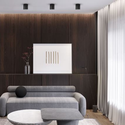 Спот GEORGE 1xE27/60W/230V Ø 11 см черен