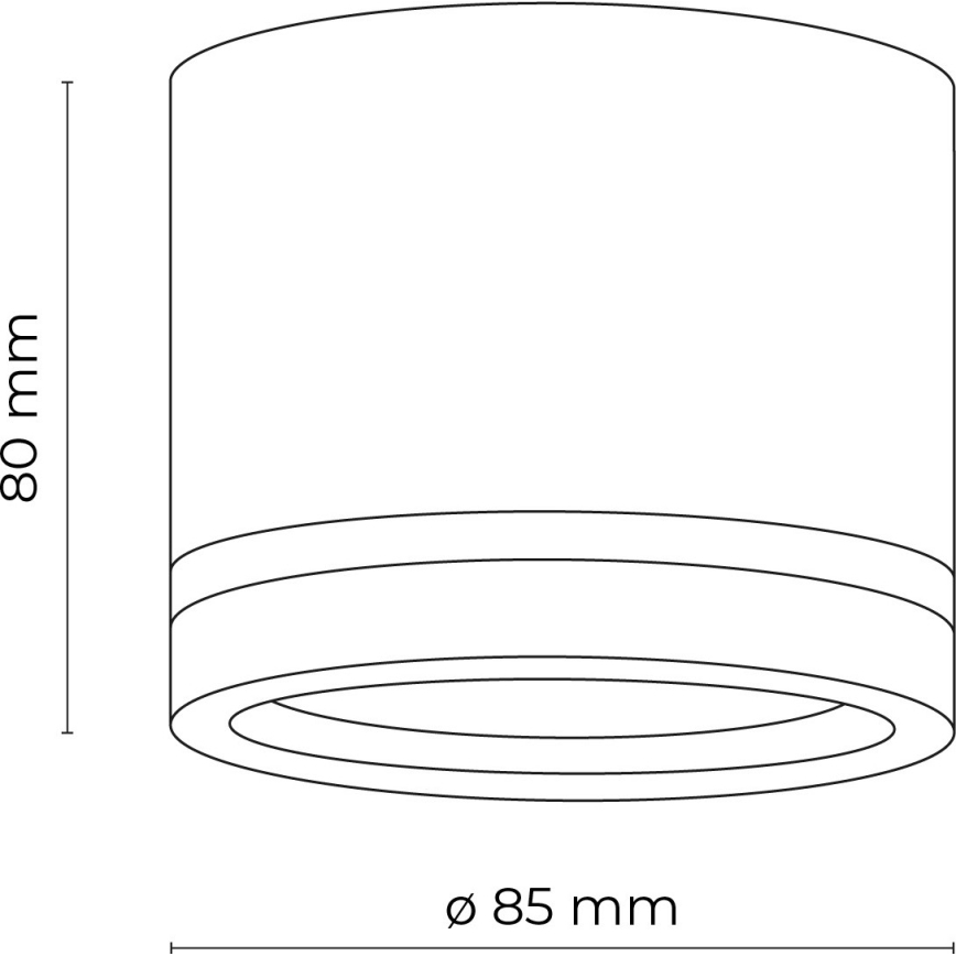 Спот JET 1xGX53/11W/230V черен