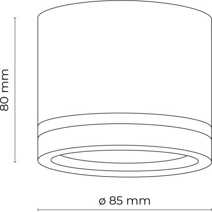Спот JET 1xGX53/11W/230V черен