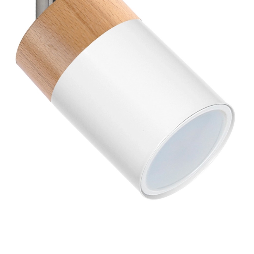 Спот JOKER WHITE WOOD 1xGU10/8W/230V