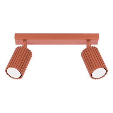 Спот KARBON 2xGU10/10W/230V червен