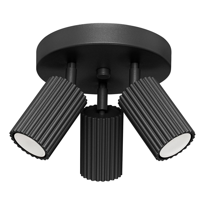 Спот KARBON 3xGU10/10W/230V черен