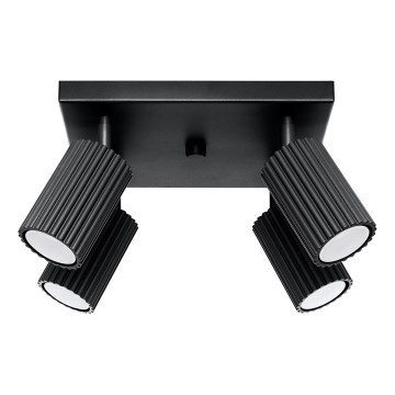 Спот KARBON 4xGU10/10W/230V черен