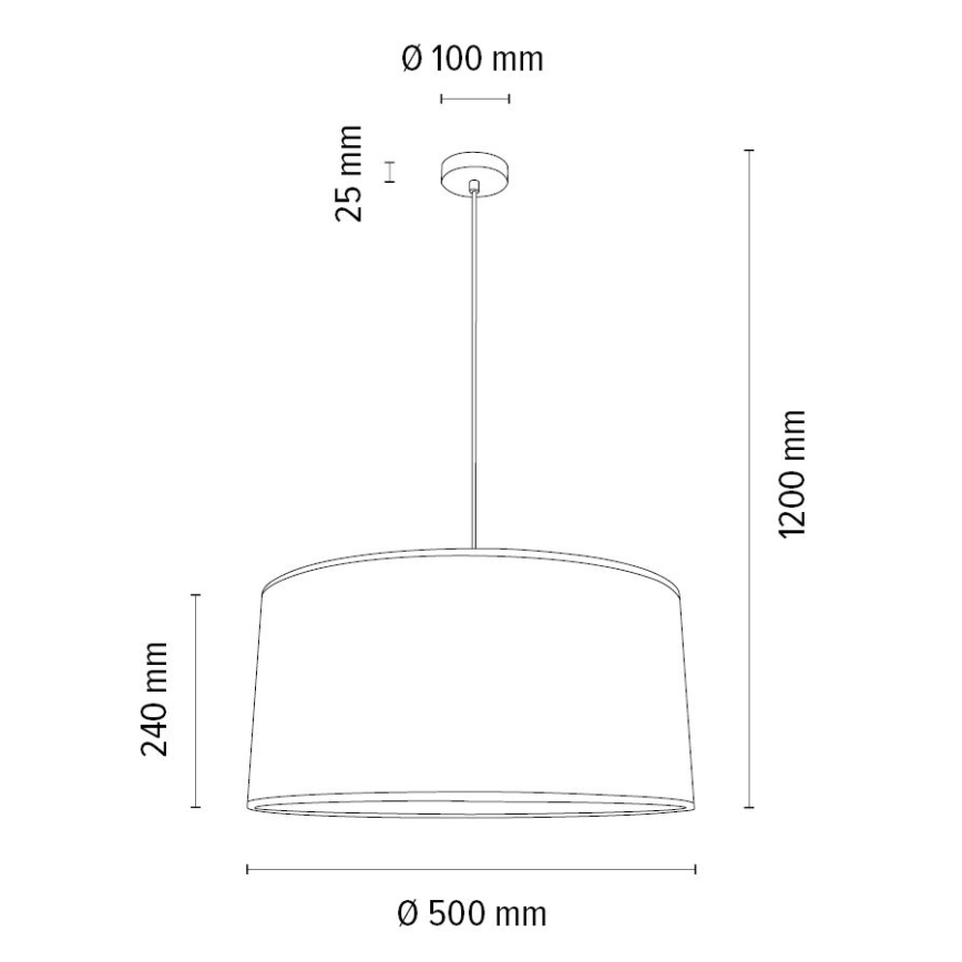 Пендел BENITA 1xE27/40W/230V кремав/дъб – FSC сертифицирано