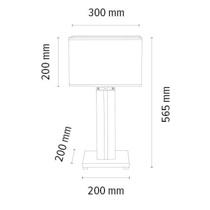 LED Димируема настолна лампа FLAME 1xE27/40W+ LED/4,6W/230V 56,5 см дъб – FSC сертифицирано