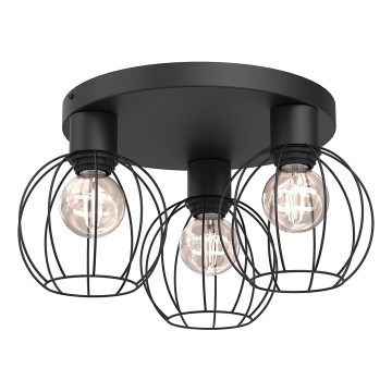 Спот LAPS 3xE27/15W/230W черен