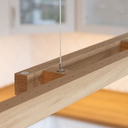 LED полилей с възможност за димиране на кабел SMAL 2xLED/22,5W/230V 2700/4000/6500K дъб