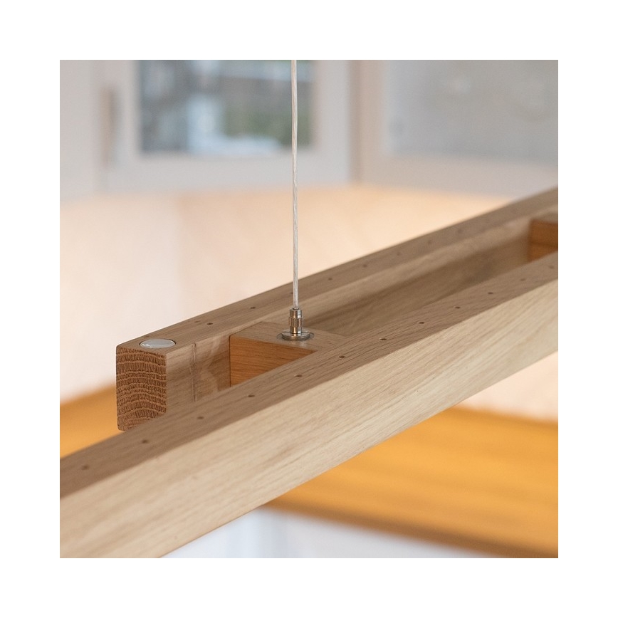 LED полилей с възможност за димиране на кабел SMAL 2xLED/22,5W/230V 2700/4000/6500K дъб