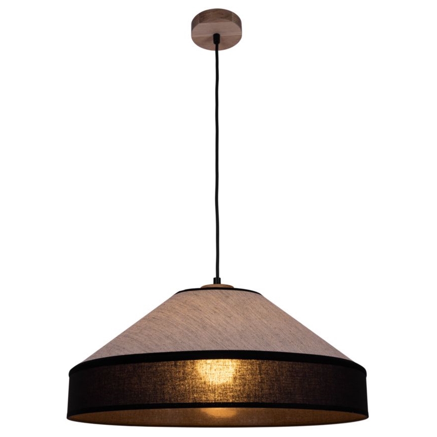 Пендант на кабел AMIGO 1xE27/60W/230V дъб