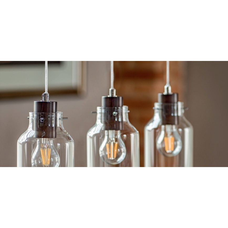 Пендел ALESSANDRO 1xE27/60W/230V бук - FSC сертифициран