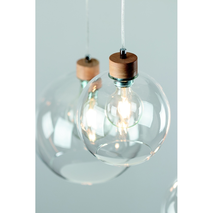 Пендел LAGUNA 1xE27/60W/230V дъб - FSC сертифициран
